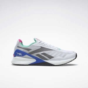 White / Mint / Blue Reebok Speed 21 TR Training Shoes | LXMIOSQ-90